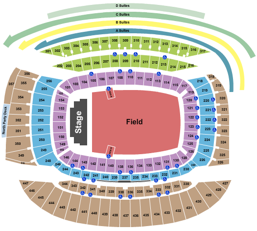 Soldier Field Seating Chart: Endstage GA