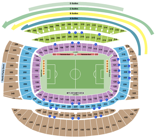 Soldier Field Seating Chart: Soccer 2