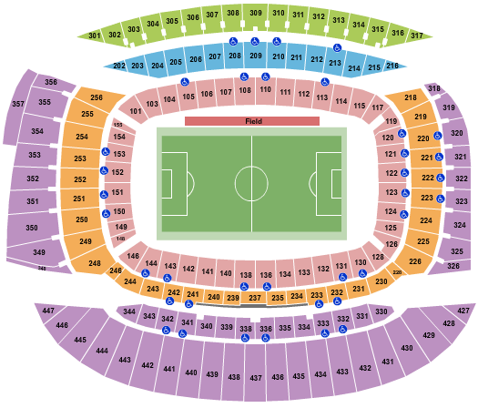 Soldier Field Stadium Map