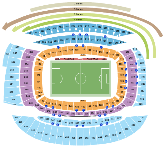 Soldier Field Seating Chart: Soccer