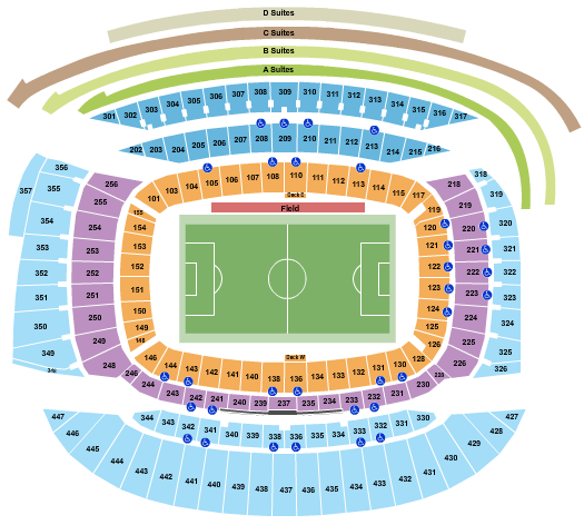 Soldier Field Seating Chart: Soccer