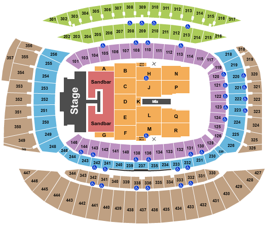 Soldier Field Seating Chart: Kenny Chesney 1