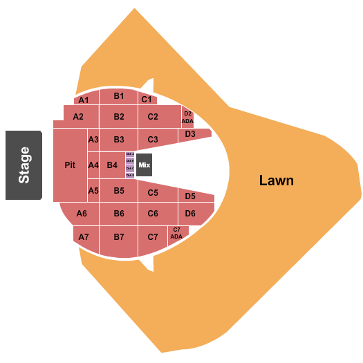 Somerset Amphitheater Seating Chart: Endstage GA Pit 2