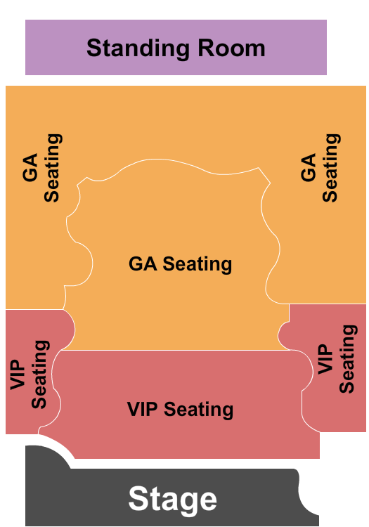 Sony Hall Seating Chart: GA/VIP/SRO 2