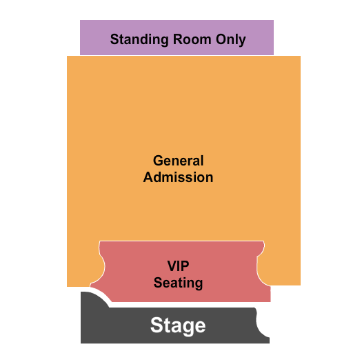 Sony Hall Seating Chart: GA/VIP/SRO