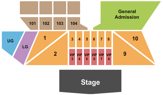 Soo Pass Ranch Seating Chart: WE Fest