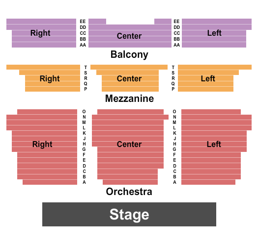 Souderton Area High School Auditorium Seating Chart: Endstage