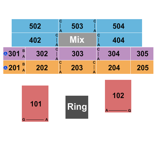 Sound Waves at Hard Rock Hotel & Casino - Atlantic City Seating Chart: Boxing