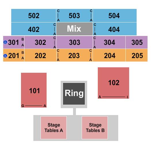 Sound Waves at Hard Rock Hotel & Casino - Atlantic City Seating Chart: MMA