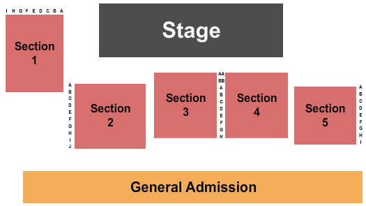 South Dakota Military Heritage Alliance Center Seating Chart: Endstage 2