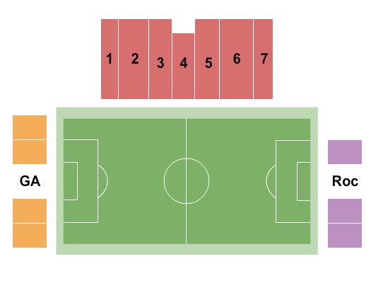South Field Stadium Seating Chart: Soccer