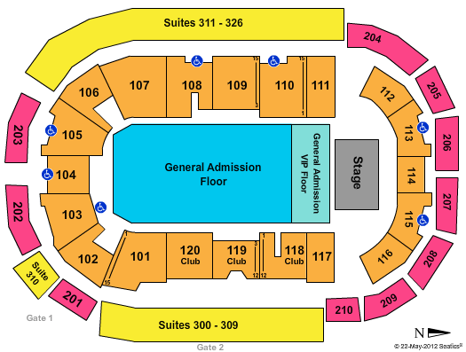 South Okanagan Events Centre Seating Chart