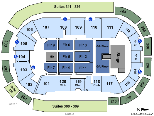 South Okanagan Events Centre Seating Chart