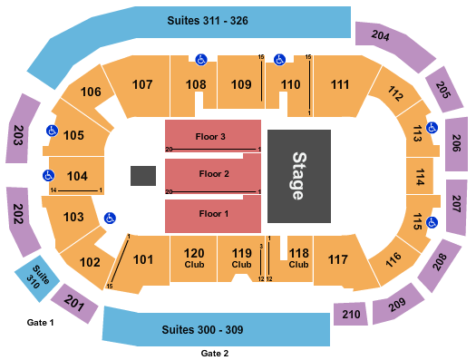 South Okanagan Events Centre Seating Chart: Halfhouse Reserved