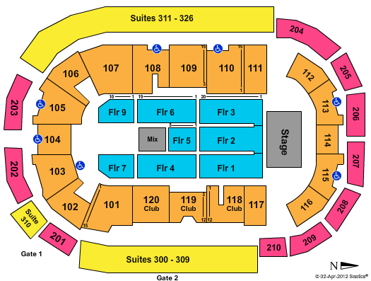 South Okanagan Events Centre Seating Chart