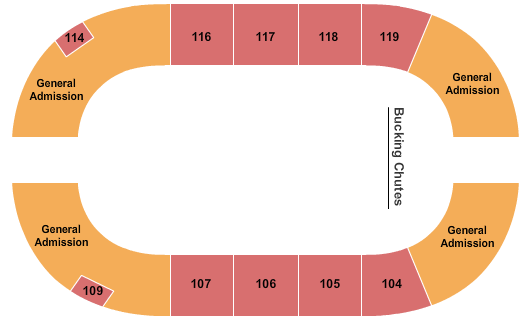 Arena at South Point Hotel And Casino Seating Chart: Bull Riding