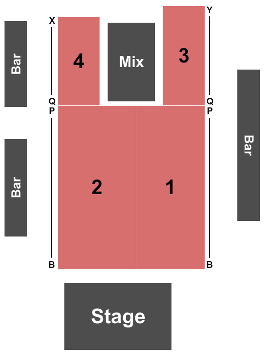 South Side Music Hall at Gilley's Seating Chart: Endstage 2
