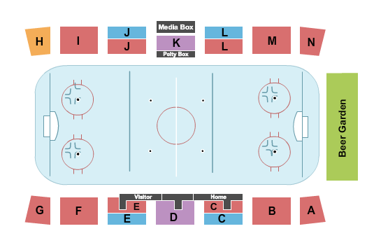 South Surrey Arena Seating Chart: Hockey