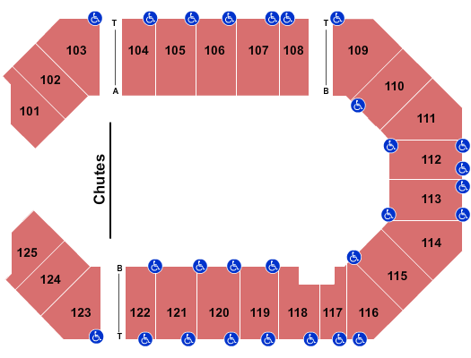 The Corbin Arena - KY Seating Chart: Super Bull