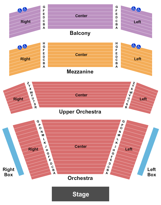 Southern Kentucky Performing Arts Center Seating Chart: End Stage 3