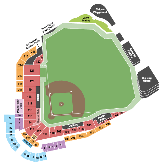 Southwest University Park Seating Chart: Baseball