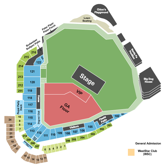 Southwest University Park Seating Chart: Rock The Park