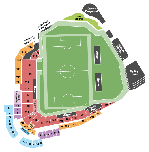 Southwest University Park Seating Chart: Soccer