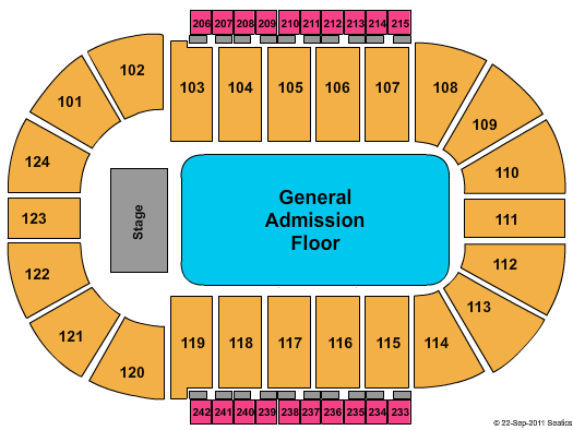Sovereign Center Seating Chart
