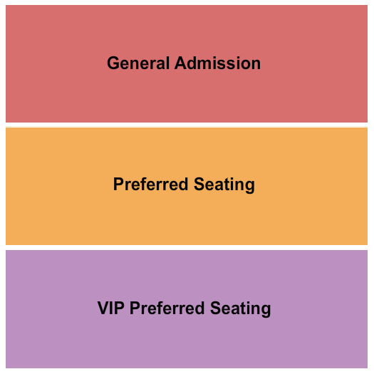 Space Ballroom Seating Chart: GA/Preferred/VIP Preferred