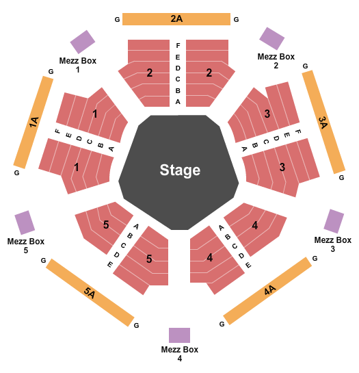 Dorota & Kevin Kilstrom Theatre Seating Chart: Center Stage