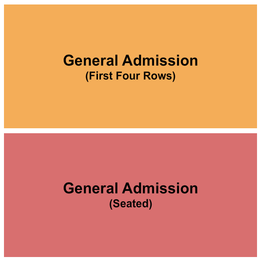 Spanish Ballroom at McMenamins Elks Temple Seating Chart: GA & First 4 Rows