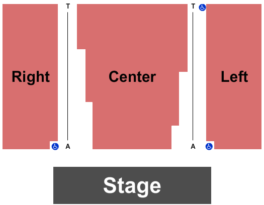 Spanos Theatre - San Luis Obispo Seating Chart: End Stage