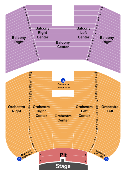 The Theater at Spartanburg Memorial Auditorium Map