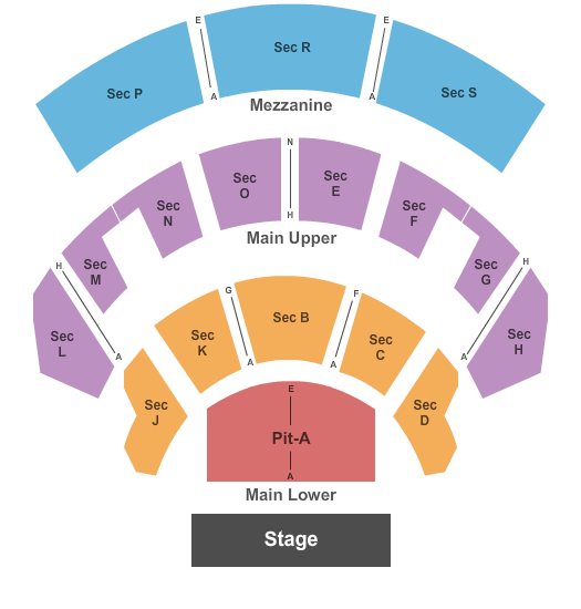 Speaker Jo Ann Davidson Theatre Seating Chart: End Stage
