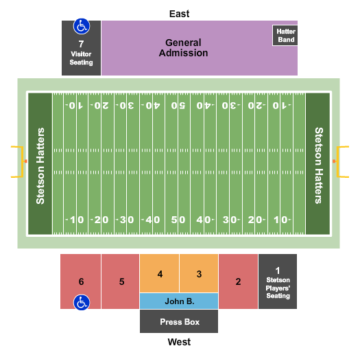 Spec Martin Municipal Stadium Map