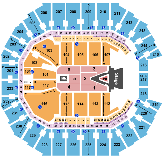 Spectrum Center Seating Chart: Aerosmith