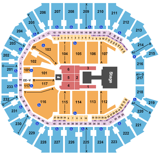 Spectrum Center Seating Chart: Aespa