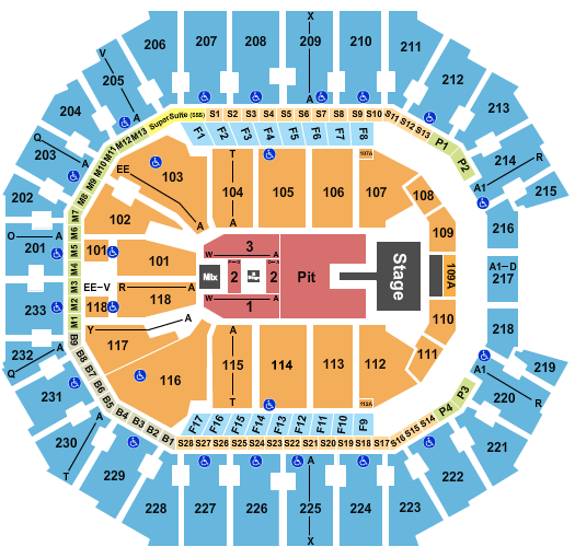 Spectrum Center Seating Chart: Alex Warren