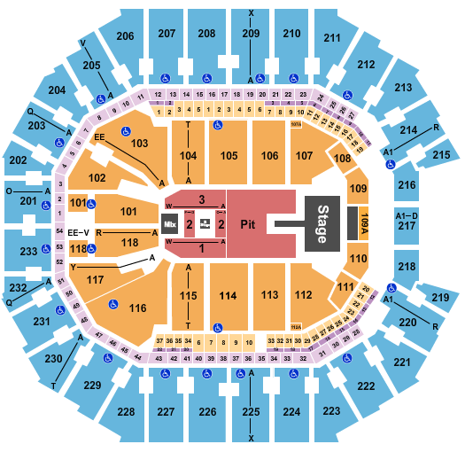 Spectrum Center Seating Chart: Alex Warren