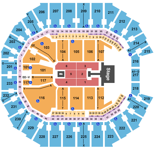 Spectrum Center Seating Chart: Banda MS