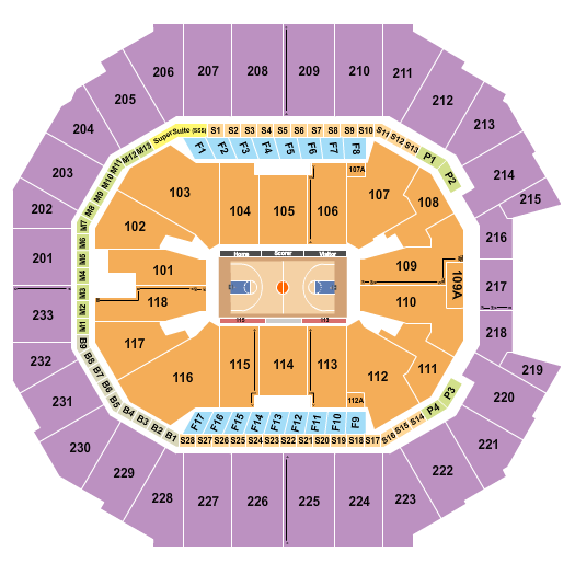 Spectrum Center Seating Chart: Basketball - NCAA Tournament