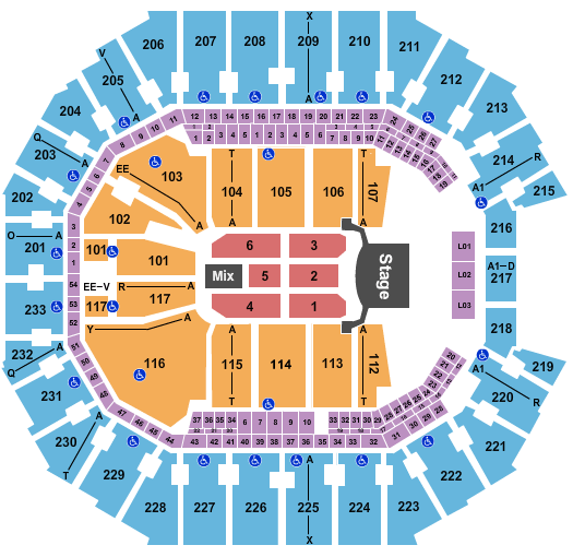 Staples Concert Seating Chart