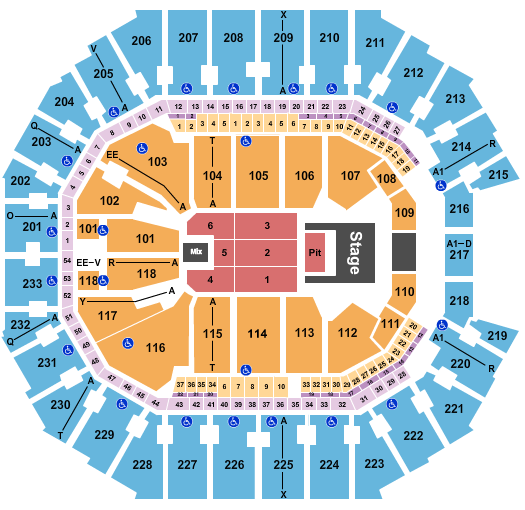 Spectrum Center Seating Chart: Doja Cat
