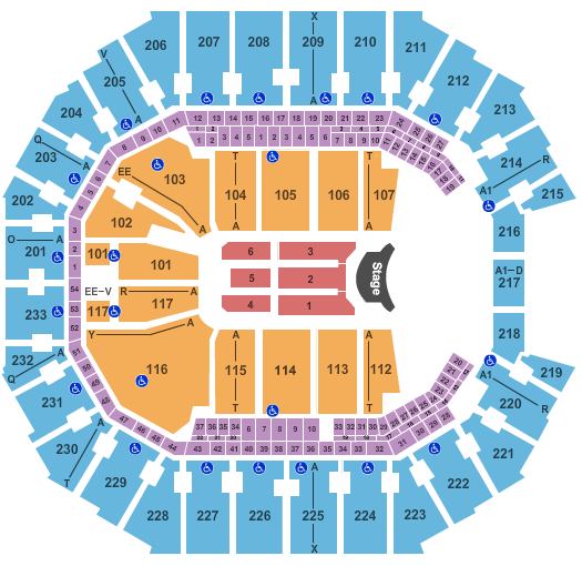 Ed Sheeran Seating Chart