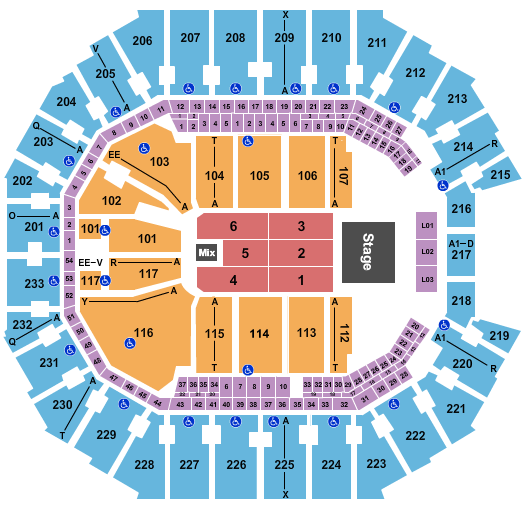 Trans-Siberian Orchestra Spectrum Center Seating Chart