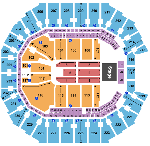 Andrea Bocelli Msg Seating Chart