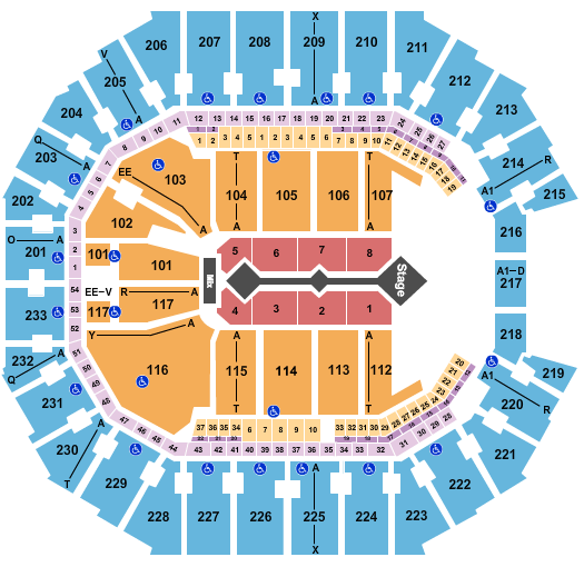 Spectrum Center Seating Chart: For King And Country