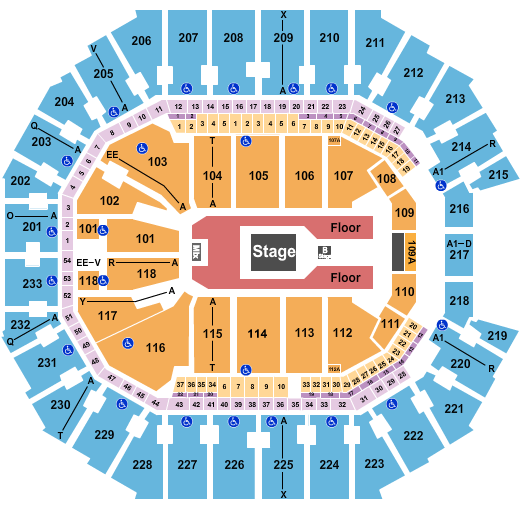 Spectrum Center Seating Chart: Forrest Frank