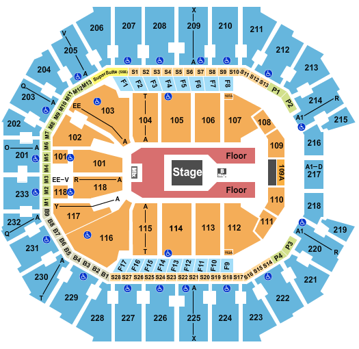 Spectrum Center Seating Chart: Forrest Frank