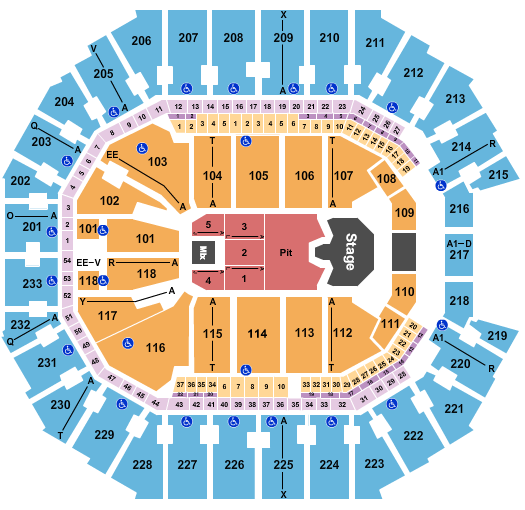 Spectrum Center Seating Chart: Ghost
